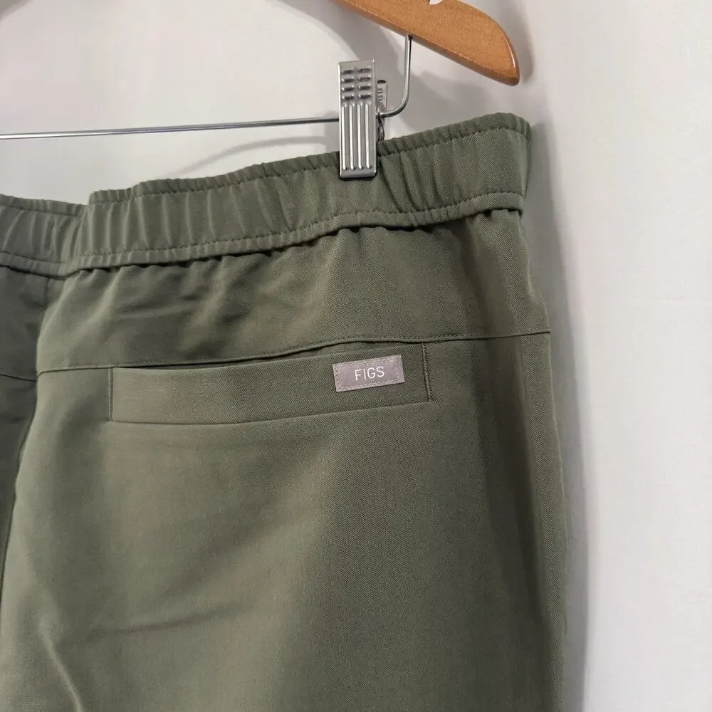 FIGS Scrub Pants Mens 2XL Short Tansen Jogger Green Slim Fit Technical Medical